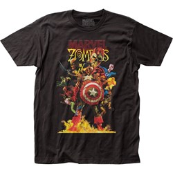 Marvel Zombies - Mens Zombie Heroes Fitted Jersey T-Shirt