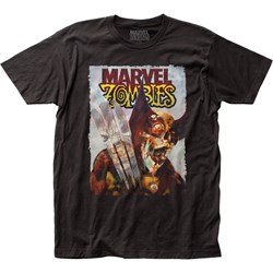 Marvel Zombies - Mens Wolverine Vs. Hulk Fitted Jersey T-Shirt