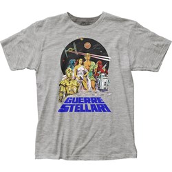 Star Wars - Mens Guerre Stellari Fitted Jersey T-Shirt
