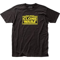 Star Wars - Mens Clone Wars Logo Fitted Jersey T-Shirt