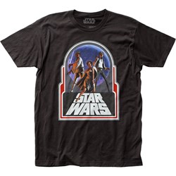 Star Wars - Mens Retro Trio Fitted Jersey T-Shirt