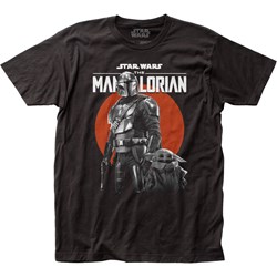 The Mandalorian - Mens Red Sun Fitted Jersey T-Shirt