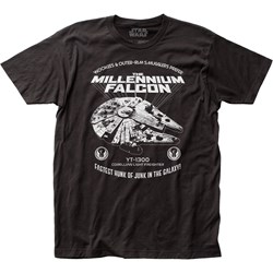 Star Wars - Mens Millennium Falcon Fitted Jersey T-Shirt