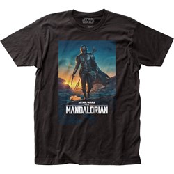The Mandalorian - Mens Mando S2 Poster Fitted Jersey T-Shirt