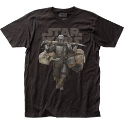 The Mandalorian - Mens Din Fitted Jersey T-Shirt