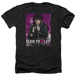 Elvis Presley - Mens 35 Leather T-Shirt In Black