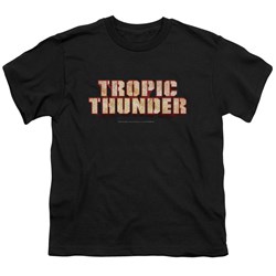 Tropic Thunder - Big Boys Title T-Shirt In Black