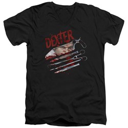 Dexter - Mens Blood Never Lies 2 V-Neck T-Shirt