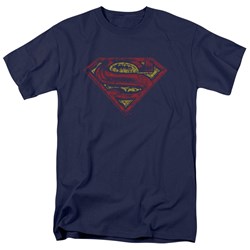 Superman - Mens S Shield Rough T-Shirt