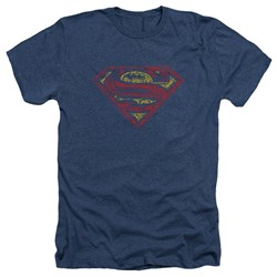 Superman - Mens S Shield Rough T-Shirt