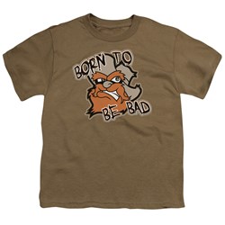 Born To Be Bad - Big Boys T-Shirt In Safari Green