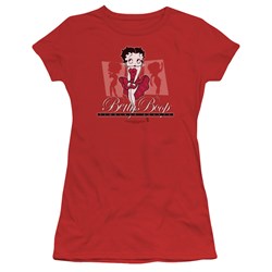 Betty Boop - Timeless Beauty Juniors T-Shirt In Red