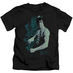 Bruce Lee - Feel! Little Boys T-Shirt In Black