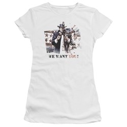 Batman: Arkham City - We Want You Juniors T-Shirt In White