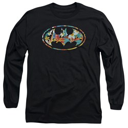 Batman - Mens Hawaiian Bat Longsleeve T-Shirt