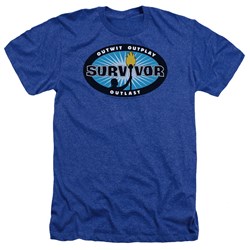 Survivor - Mens Blue Burst T-Shirt