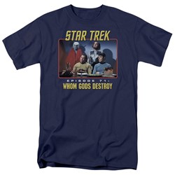 Star Trek - St / Episode 57 Adult T-Shirt In Navy