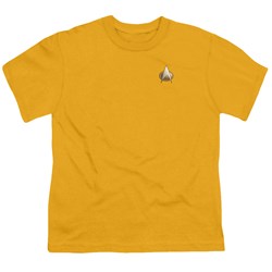 Star Trek - St: Next Gen / Tng Engineering Emblem Big Boys T-Shirt In Gold