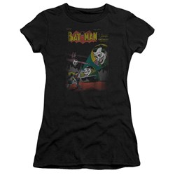 The Joker Wrong Signal Juniors S/S T-shirt in Black by DC Comics