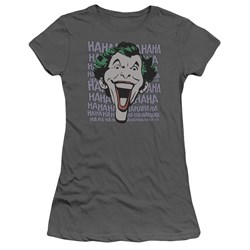 Dc Comics - Dasterdly Merriment Juniors T-Shirt In Charcoal