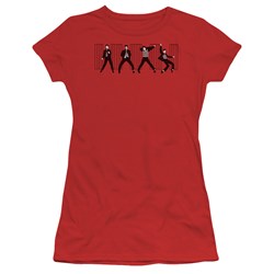 Elvis - Jailhouse Rock Juniors T-Shirt In Red