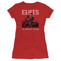 Elvis - Return Of The King Juniors T-Shirt In Red