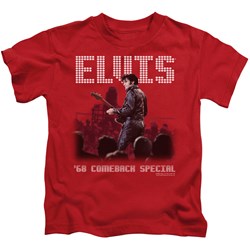 Elvis - Return Of The King Little Boys T-Shirt In Red