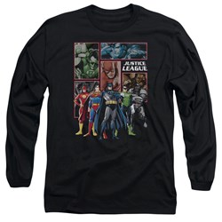Justice League, The - Mens New Jla Panels Longsleeve T-Shirt