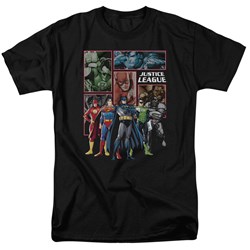Justice League, The - Mens New Jla Panels T-Shirt
