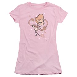 I Love Lucy - Fun Girl Juniors / Girls T-Shirt In Pink