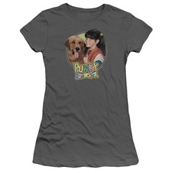 Punky Brewster - Punky & Brandon Juniors T-Shirt In Charcoal
