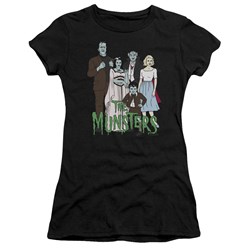 The Munsters - The Family Juniors T-Shirt In Black