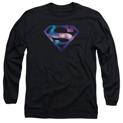 Superman - Mens Galaxy Shield Longsleeve T-Shirt