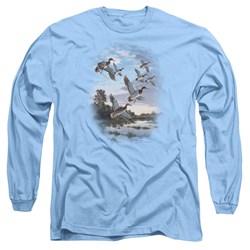 Wildlife - Mens Evening Flight Mallards  Longsleeve T-Shirt