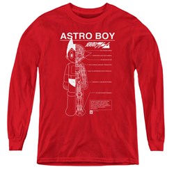 Astro Boy - Youth Schematics Long Sleeve T-Shirt