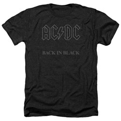 AC/DC - Mens Back In Black Heather T-Shirt