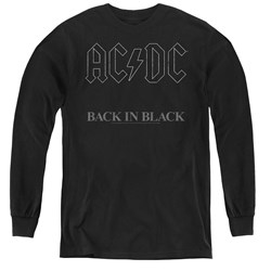 Ac/Dc - Youth Back In Black Long Sleeve T-Shirt