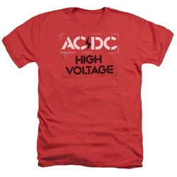 AC/DC - Mens High Voltage Stencil Heather T-Shirt