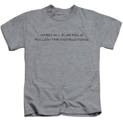 Trevco - Youth Follow The Instructions T-Shirt
