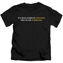 Trevco - Youth Easier To Appologize T-Shirt