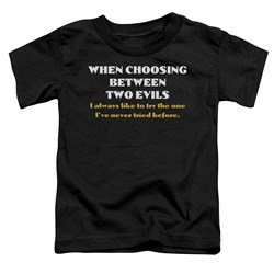 Trevco - Toddlers Two Evils T-Shirt