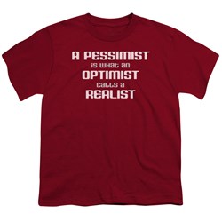Trevco - Youth Pessimist Optimist Realist T-Shirt