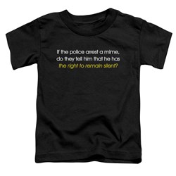Trevco - Toddlers Arrest A Mime T-Shirt