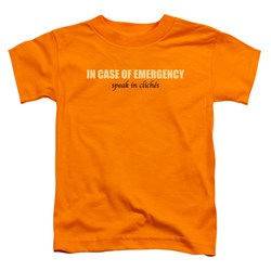 Trevco - Toddlers Speak In Cliches T-Shirt