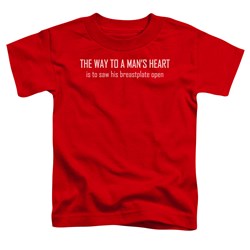 Trevco - Toddlers Way To A Mans Heart T-Shirt