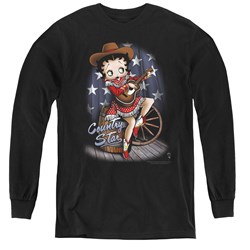 Betty Boop - Youth Country Star Long Sleeve T-Shirt