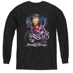 Betty Boop - Youth City Chopper Long Sleeve T-Shirt