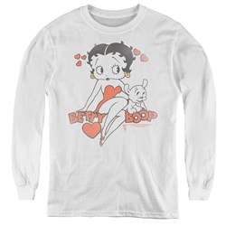 Betty Boop - Youth Classic With Pup Long Sleeve T-Shirt