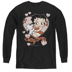 Betty Boop - Youth Classic Kiss Long Sleeve T-Shirt