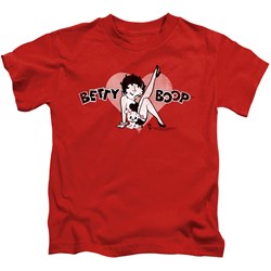 Betty Boop - Vintage Cutie Pup Juvee T-Shirt In Red